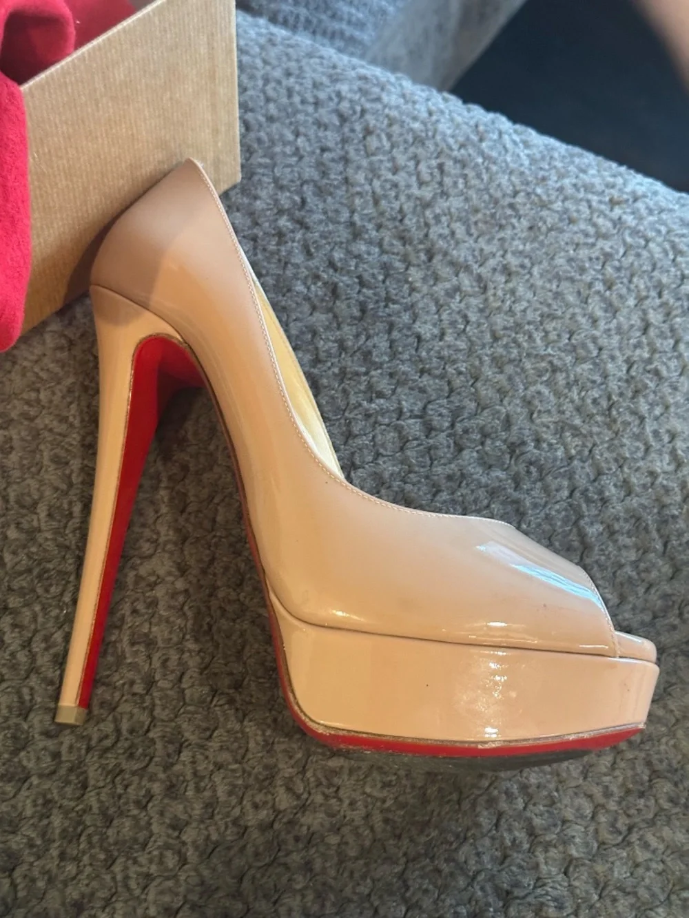 Christian Louboutin Lady Peep Patent Calf 150